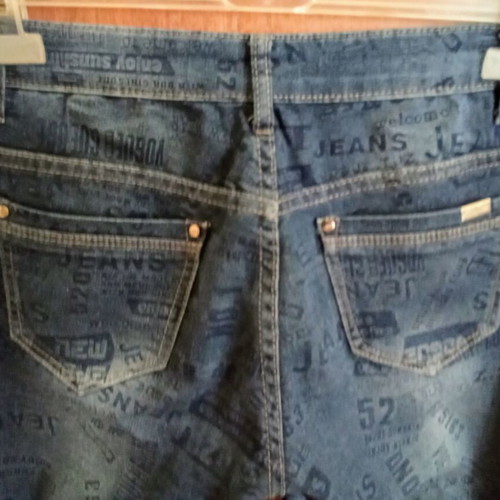 Elastic women's jeans pants M blue like new