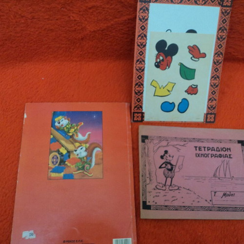 Mickey Disney cover and 7 internal sketch illustrations used