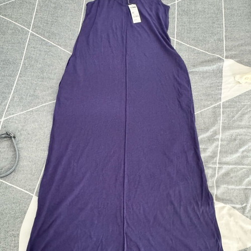 Benetton dress new, purple, with pockets, loose fit, Small