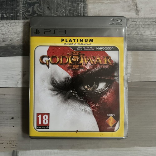 God of War III Platinum PS3 game used with manual