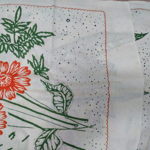 Vintage kitchen towel unused, 40x75, fine weave