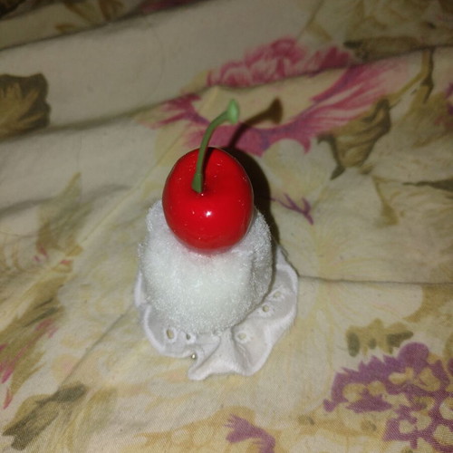 Fruit Cake Hair Clip with Cherry