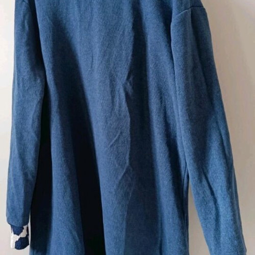 Tunic dress blue with white and blue floral new