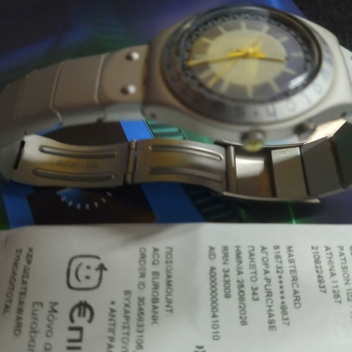 Swatch Irony 1996 wristwatch, silver, unisex