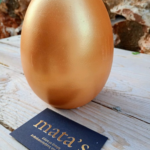Golden decorative Easter egg 16cm new