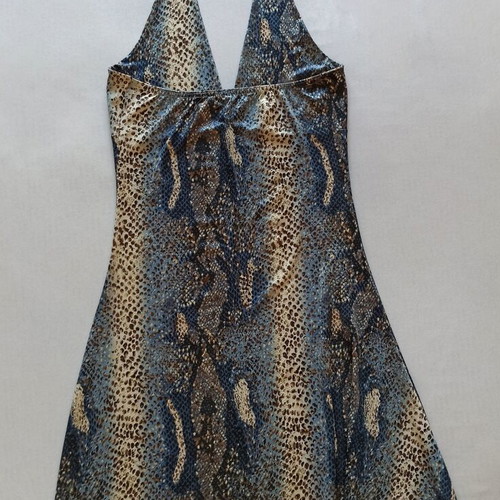 Snake Print Backless Dress like new, sizes S/M