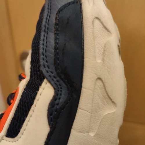 Sneakers with LED Lights, size 36, navy white orange