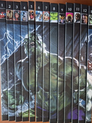 Marvel graphic novel collection used, set of 13 volumes in Greek