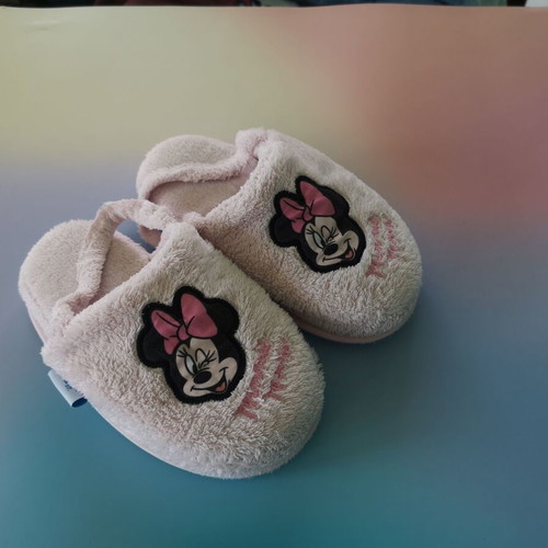 Disney Minnie Mouse kids' house slippers like new, size 28/29, pink