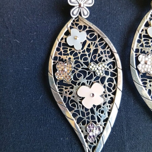 Gas Bijoux earrings like new, silver, French boutique