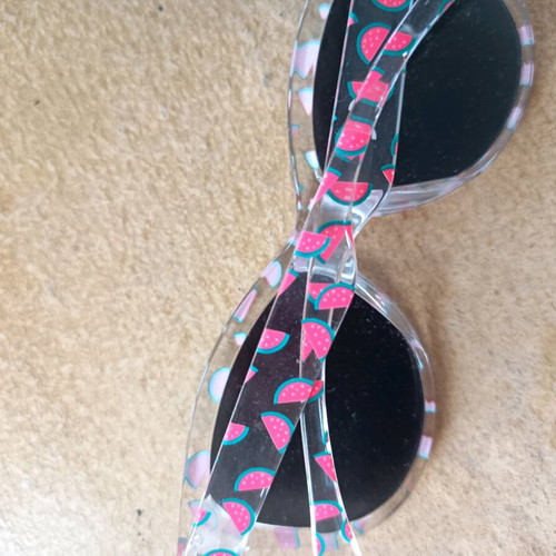 Children's sunglasses used with pink watermelon design