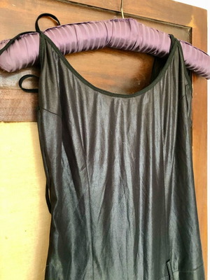 One-piece leather bell dress new, size M, black