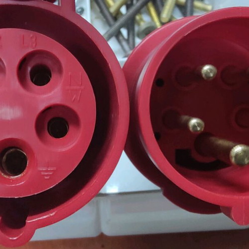 Industrial three-phase plug set ABB new