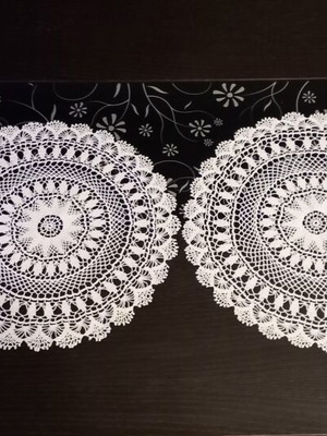 Handmade crochet doilies like new, set of 2