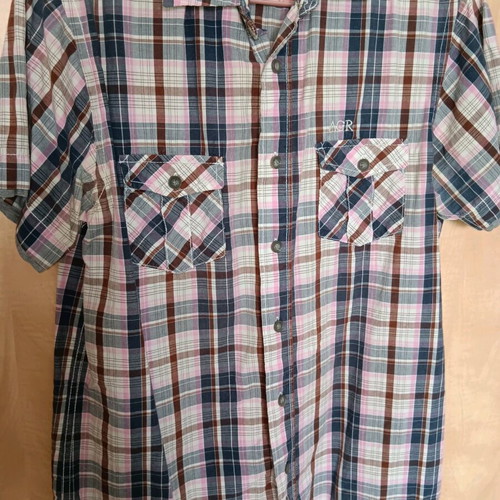 Men's plaid shirt medium like new, multicolor