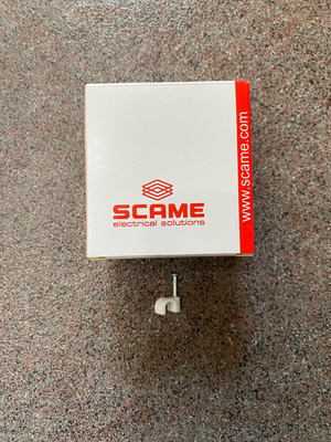 Cable clips 6mm new, box of 100 pieces