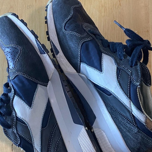 Diadora sneakers used, blue, size 42