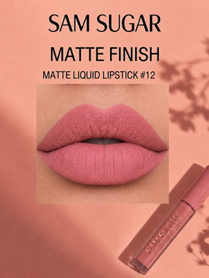 Sam Sugar Matte Liquid Lipstick #12