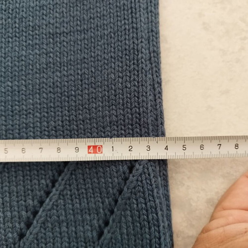 Knitted wool cardigan new, blue, size M