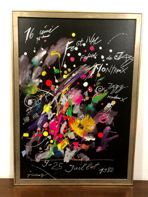 Montreux Jazz Festival 1982 Original Poster by Jean Tinguely used