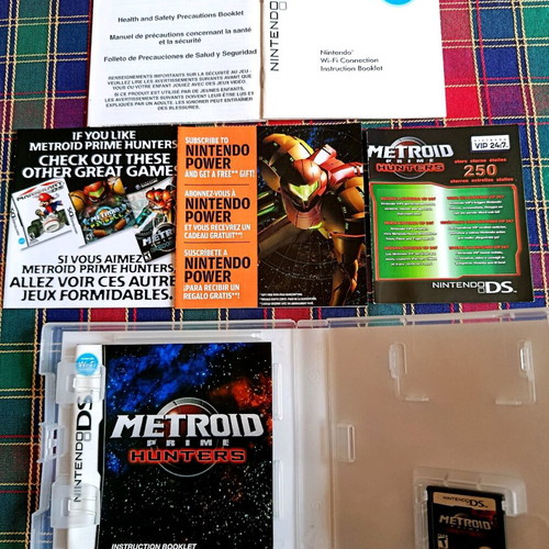 Metroid Prime Hunters Nintendo DS like new, 1000% complete, English version