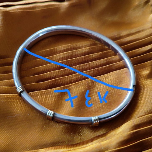 Silver-gold bracelet 925,585 like new, A&D, gold and silver colors