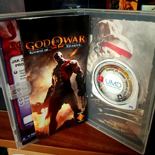 God of War Ghost of Sparta PSP game like new, Greek edition