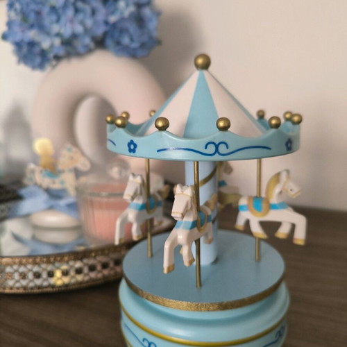 Carousel Baptism Decoration Set Blue Theme new