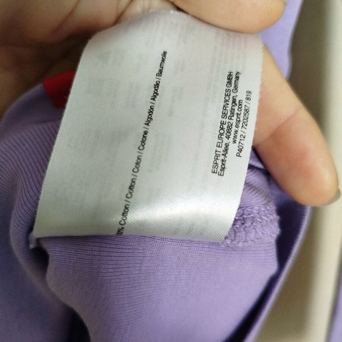 Esprit women's long-sleeve shirt used, size S, purple