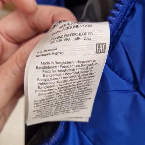 Jack and Jones Core jacket like new, blue, size M