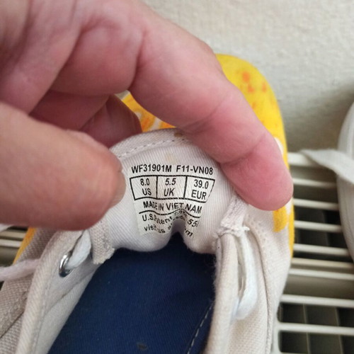 Keds women's shoes like new, painted, size 39