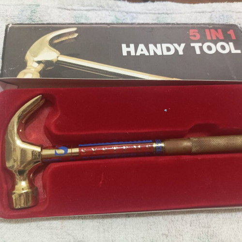 5 in 1 Handy Tool like new, collectible hammer and screwdriver