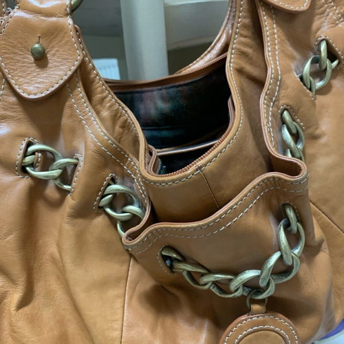Hype bag used in brown color