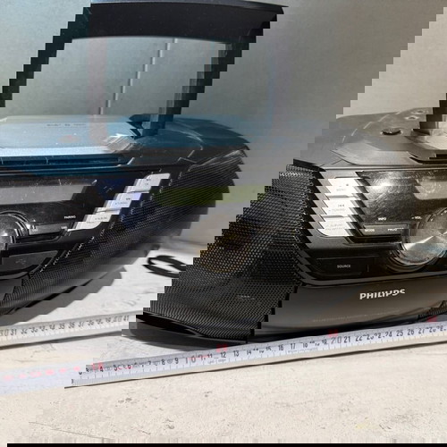 Boombox Philips μεταχειρισμένο με Bluetooth, CD και USB player, κασέτα μη λειτουργική