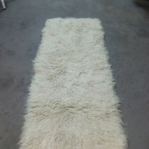 Wool flokati runner new traditional handmade 1.80x70 m