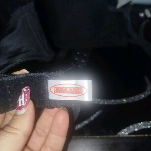 Women's black bra size 70C like new with Lucette lingerie gift