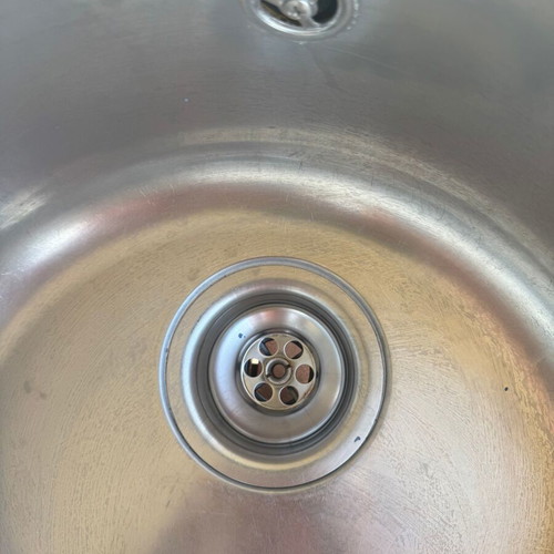 Teka round stainless steel inset sink used
