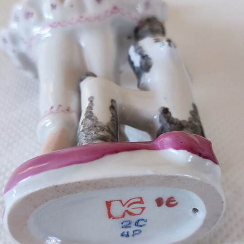 Vintage Soviet porcelain figurine Malvina & Artemon from Kiev