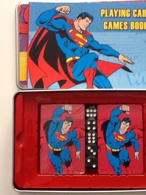 Superman Playing Card Games Set καινούργιο σε συλλεκτικό μεταλλικό κουτί