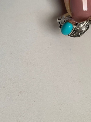 Handmade silver ring used with turquoise stone