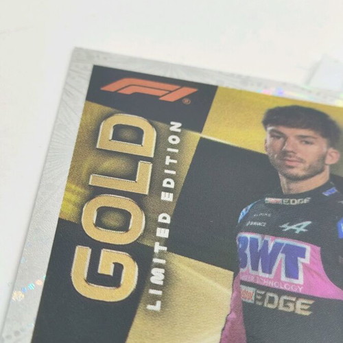 Pierre Gasly Gold Limited Edition collectible card like new