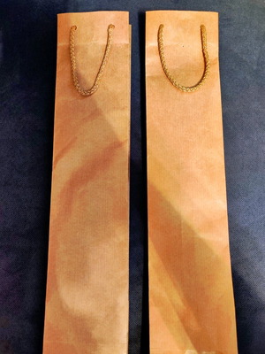 Paper bags for bottle new, pack of 2 pieces