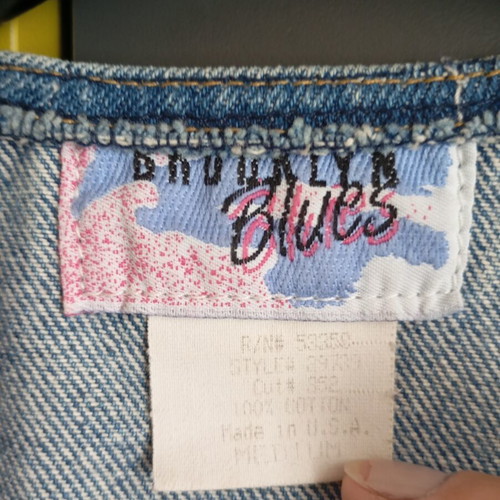 Brooklyn Blues Denim Vintage West Vest New, Women's S/M, Blue