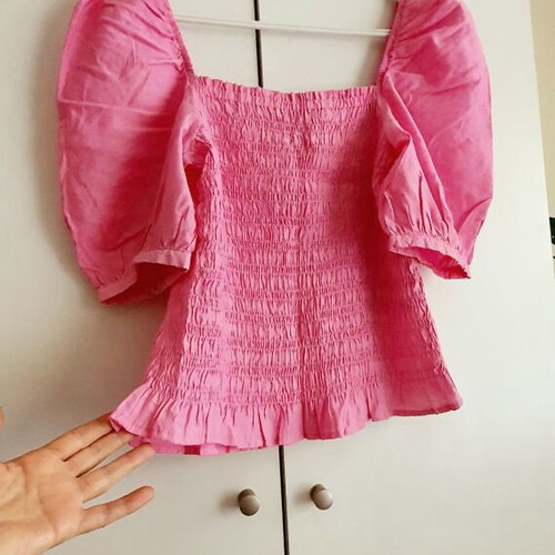 Viscose blouse new, size M, pink