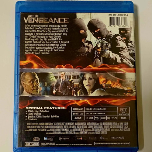 Act of Vengeance Blu-Ray movie used with English subtitles