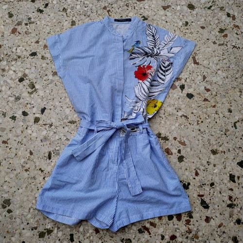 Summer cotton one-piece shorts Zara size S-M like new