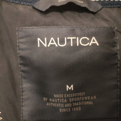 Nautica jacket new, size L, white and blue