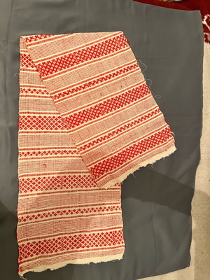Traditional wool rug new with embroidery