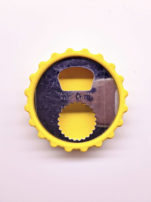 British Petrolium BP vintage bottle opener plastic & steel used