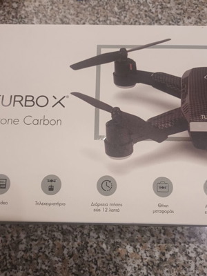 Drone Carbon TurboX like new, missing one propeller guard